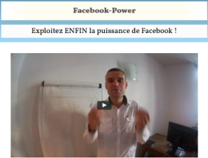 Facebook Power : formation publicité Facebook d'Anthony Nevo